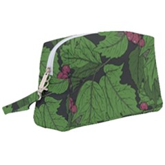 Seamless-pattern-with-hand-drawn-guelder-rose-branches Wristlet Pouch Bag (large) by uniart180623