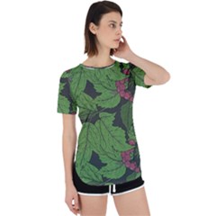 Seamless-pattern-with-hand-drawn-guelder-rose-branches Perpetual Short Sleeve T-shirt by uniart180623