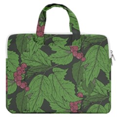 Seamless-pattern-with-hand-drawn-guelder-rose-branches Macbook Pro 16  Double Pocket Laptop Bag 