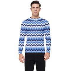 Zigzag-pattern-seamless-zig-zag-background-color Men s Long Sleeve Rash Guard by uniart180623