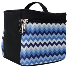 Zigzag-pattern-seamless-zig-zag-background-color Make Up Travel Bag (big) by uniart180623