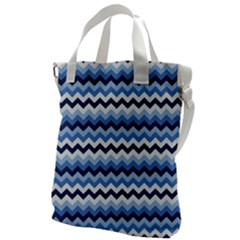 Zigzag-pattern-seamless-zig-zag-background-color Canvas Messenger Bag by uniart180623