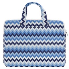 Zigzag-pattern-seamless-zig-zag-background-color Macbook Pro 13  Double Pocket Laptop Bag by uniart180623