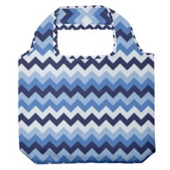 Zigzag-pattern-seamless-zig-zag-background-color Premium Foldable Grocery Recycle Bag by uniart180623