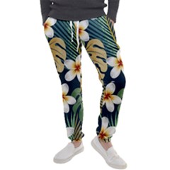 Seamless-pattern-with-tropical-strelitzia-flowers-leaves-exotic-background Men s Jogger Sweatpants by uniart180623