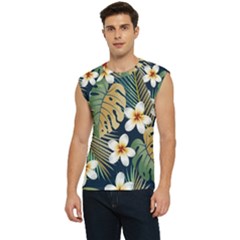 Seamless-pattern-with-tropical-strelitzia-flowers-leaves-exotic-background Men s Raglan Cap Sleeve Tee