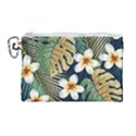 Seamless-pattern-with-tropical-strelitzia-flowers-leaves-exotic-background Canvas Cosmetic Bag (Large) View1