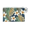 Seamless-pattern-with-tropical-strelitzia-flowers-leaves-exotic-background Canvas Cosmetic Bag (Large) View2