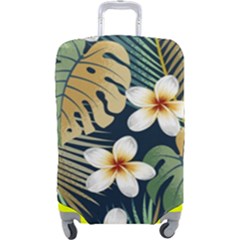 Seamless-pattern-with-tropical-strelitzia-flowers-leaves-exotic-background Luggage Cover (large) by uniart180623