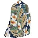 Seamless-pattern-with-tropical-strelitzia-flowers-leaves-exotic-background Double Compartment Backpack View2