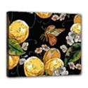 Embroidery-blossoming-lemons-butterfly-seamless-pattern Deluxe Canvas 24  x 20  (Stretched) View1