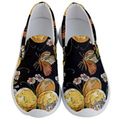 Embroidery-blossoming-lemons-butterfly-seamless-pattern Men s Lightweight Slip Ons by uniart180623