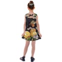 Embroidery-blossoming-lemons-butterfly-seamless-pattern Kids  Cross Back Dress View2