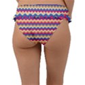 Zigzag-pattern-seamless-zig-zag-background-color Frill Bikini Bottoms View2