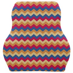 Zigzag-pattern-seamless-zig-zag-background-color Car Seat Velour Cushion  by uniart180623