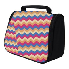 Zigzag-pattern-seamless-zig-zag-background-color Full Print Travel Pouch (small) by uniart180623