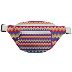 Zigzag-pattern-seamless-zig-zag-background-color Fanny Pack by uniart180623