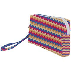 Zigzag-pattern-seamless-zig-zag-background-color Wristlet Pouch Bag (small) by uniart180623