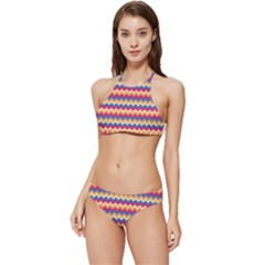 Zigzag-pattern-seamless-zig-zag-background-color Banded Triangle Bikini Set by uniart180623