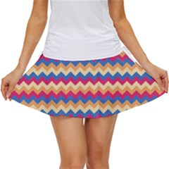 Zigzag-pattern-seamless-zig-zag-background-color Women s Skort