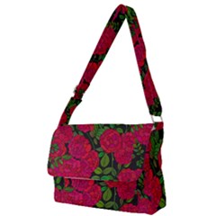 Seamless-pattern-with-colorful-bush-roses Full Print Messenger Bag (s) by uniart180623