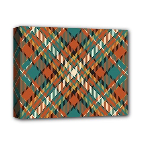 Tartan-scotland-seamless-plaid-pattern-vector-retro-background-fabric-vintage-check-color-square-geo Deluxe Canvas 14  X 11  (stretched) by uniart180623