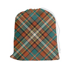 Tartan-scotland-seamless-plaid-pattern-vector-retro-background-fabric-vintage-check-color-square-geo Drawstring Pouch (2xl) by uniart180623