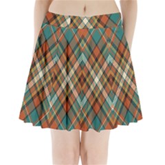 Tartan-scotland-seamless-plaid-pattern-vector-retro-background-fabric-vintage-check-color-square-geo Pleated Mini Skirt by uniart180623