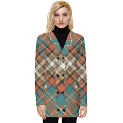 Tartan-scotland-seamless-plaid-pattern-vector-retro-background-fabric-vintage-check-color-square-geo Button Up Hooded Coat  by uniart180623