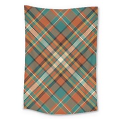 Tartan-scotland-seamless-plaid-pattern-vector-retro-background-fabric-vintage-check-color-square-geo Large Tapestry