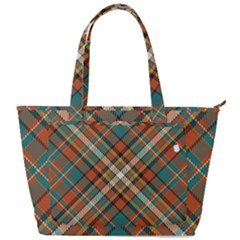 Tartan-scotland-seamless-plaid-pattern-vector-retro-background-fabric-vintage-check-color-square-geo Back Pocket Shoulder Bag  by uniart180623