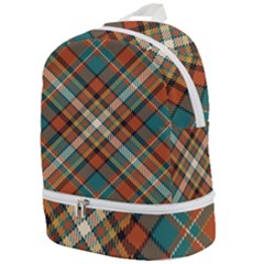 Tartan-scotland-seamless-plaid-pattern-vector-retro-background-fabric-vintage-check-color-square-geo Zip Bottom Backpack