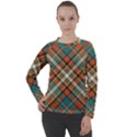 Tartan-scotland-seamless-plaid-pattern-vector-retro-background-fabric-vintage-check-color-square-geo Women s Long Sleeve Raglan Tee View1