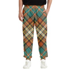 Tartan-scotland-seamless-plaid-pattern-vector-retro-background-fabric-vintage-check-color-square-geo Men s Elastic Waist Pants by uniart180623