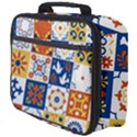 Mexican-talavera-pattern-ceramic-tiles-with-flower-leaves-bird-ornaments-traditional-majolica-style- Full Print Lunch Bag View4