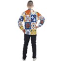 Mexican-talavera-pattern-ceramic-tiles-with-flower-leaves-bird-ornaments-traditional-majolica-style- Men s Half Zip Pullover View2