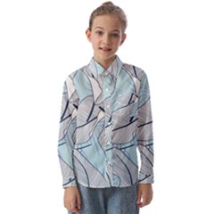 Tropical Flower Seamless Pattern Kids  Long Sleeve Shirt by uniart180623