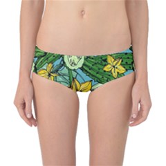 Seamless-pattern-with-cucumber-slice-flower-colorful-hand-drawn-background-with-vegetables-wallpaper Classic Bikini Bottoms