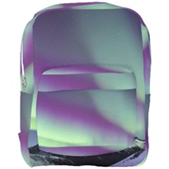 Aurora Stars Sky Mountains Snow Aurora Borealis Full Print Backpack by uniart180623