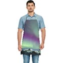 Aurora Stars Sky Mountains Snow Aurora Borealis Kitchen Apron View1