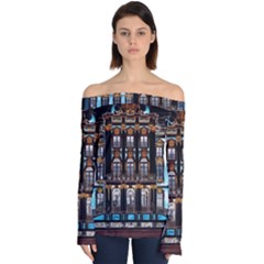 Catherine-s-palace-st-petersburg Off Shoulder Long Sleeve Top by uniart180623