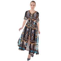 Catherine-s-palace-st-petersburg Waist Tie Boho Maxi Dress by uniart180623