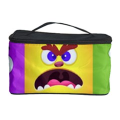 Monsters-emotions-scary-faces-masks-with-mouth-eyes-aliens-monsters-emoticon-set Cosmetic Storage Case by uniart180623