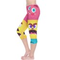 Monsters-emotions-scary-faces-masks-with-mouth-eyes-aliens-monsters-emoticon-set Capri Leggings  View3