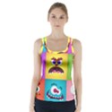 Monsters-emotions-scary-faces-masks-with-mouth-eyes-aliens-monsters-emoticon-set Racer Back Sports Top View1