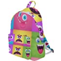 Monsters-emotions-scary-faces-masks-with-mouth-eyes-aliens-monsters-emoticon-set The Plain Backpack View1