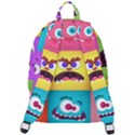 Monsters-emotions-scary-faces-masks-with-mouth-eyes-aliens-monsters-emoticon-set The Plain Backpack View3