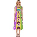 Monsters-emotions-scary-faces-masks-with-mouth-eyes-aliens-monsters-emoticon-set V-Neck Drawstring Shoulder Sleeveless Maxi Dress View1