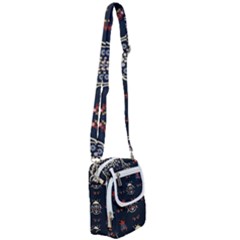 Floral-bugs-seamless-pattern Shoulder Strap Belt Bag by uniart180623