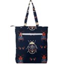 Floral-bugs-seamless-pattern Double Zip Up Tote Bag View2